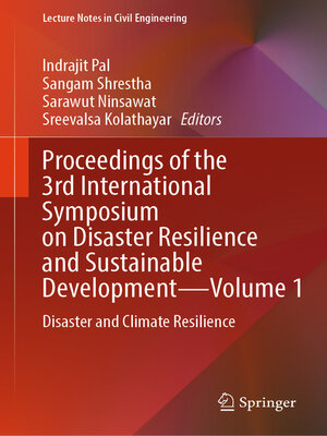 cover image of Proceedings of the 3rd International Symposium on Disaster Resilience and Sustainable Development—Volume 1